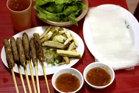 Ẩm thực Hà Nôị-nem lụi Tây Hồ