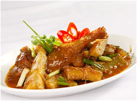 vit-kho-chuoi-xanh