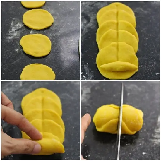 tạo hình cho chiếc bánh bao