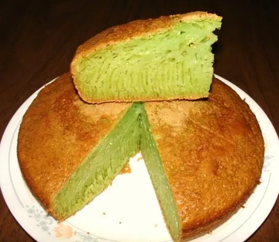 bánh bò nướng lá dứa