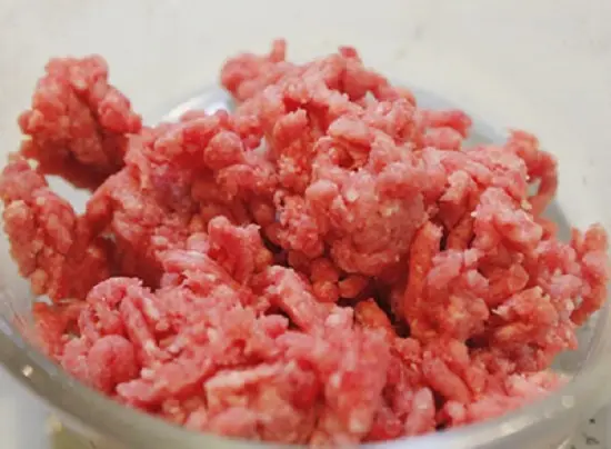 thịt bò băm nhỏ