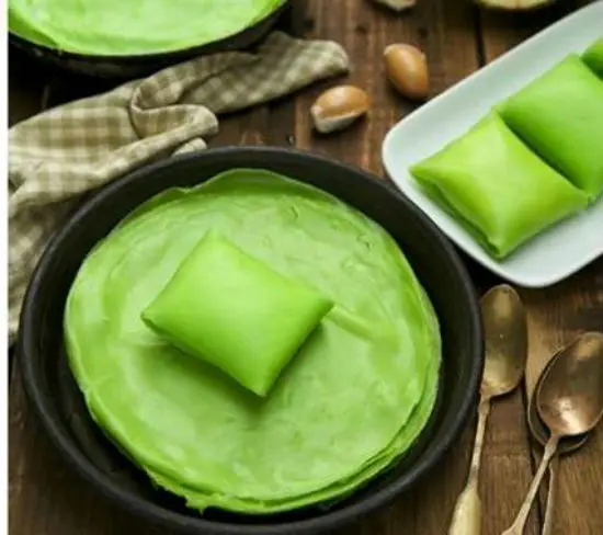 Cách làm bánh crepe sầu riêng lá dứa -4