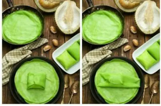 Cách làm bánh crepe sầu riêng lá dứa -3