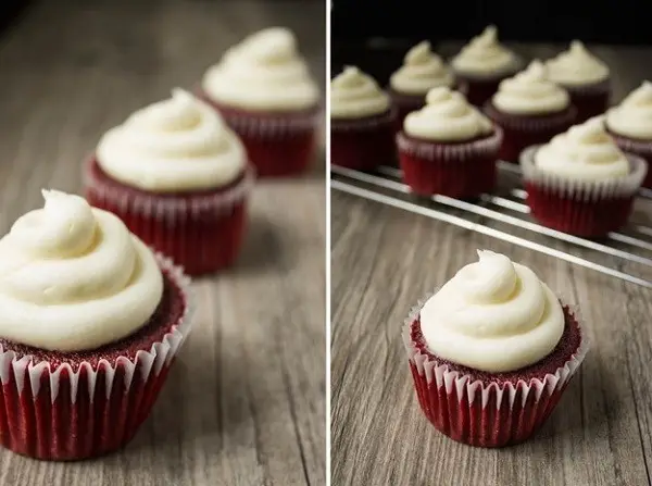 Cách làm bánh cupceke red velvet thật đơn giản 7
