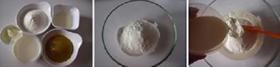 nhào bột bánh - cách làm bánh dẻo