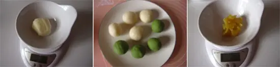 chia bột bánh - cách làm bánh dẻo