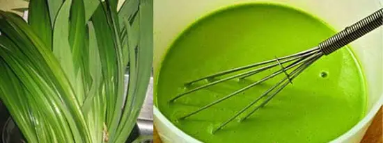 bánh đúc lá dứa lọc nước lá dứa