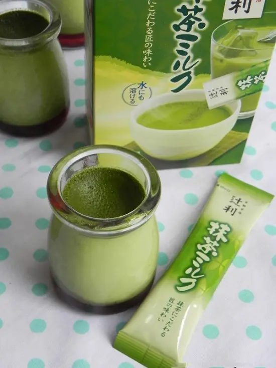 bánh flan trà xanh mềm mịn