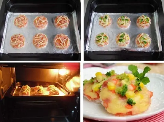 bánh gạo phô mai rau củ cách làm 2