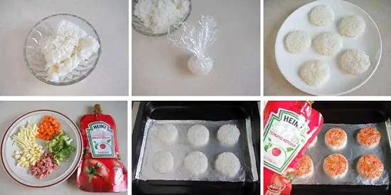 bánh gạo phô mai rau củ cách làm 1