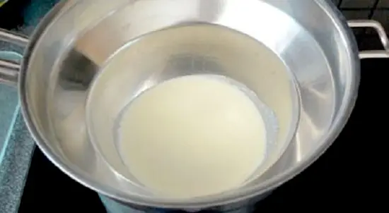 hấp cách thủy bột
