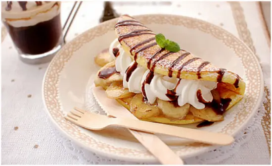 Cách làm bánh Omelette chuối ngon tuyệt hảo