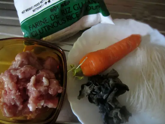 Nguyên liệu làm bánh rán mặn