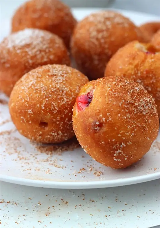 cách làm bánh rán nhân mứt 5