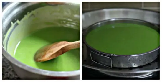 Tầng bột thứ 3 của bánh sắn 3 màu