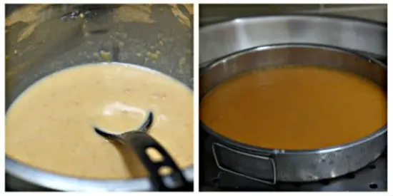Tầng thứ 2 của bánh sắn 3 màu