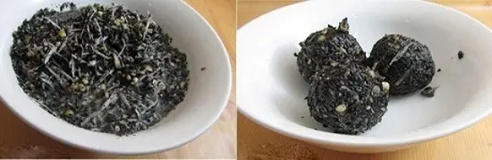 nhân vừng đen làm bánh trôi tàu