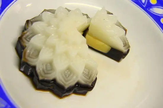 bánh trung thu rau câu nhân bánh flan thành phẩm