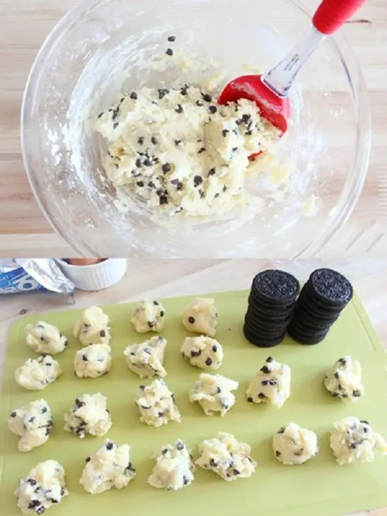 bánh xốp nhân oreo cách làm 4