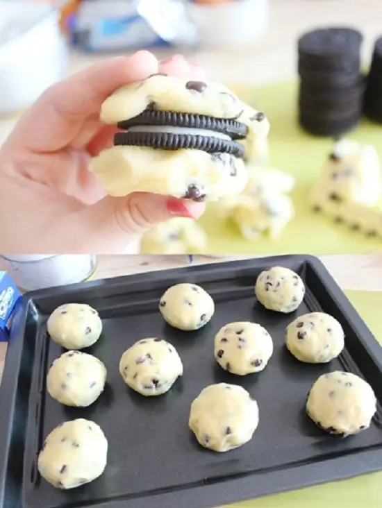 bánh xốp nhân oreo cách làm 5