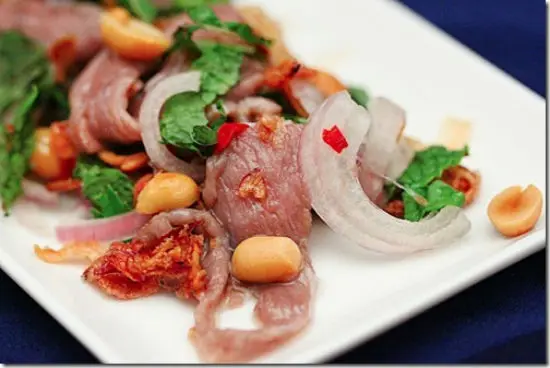 Lưu ý khi làm món bò bóp thấu