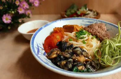 cach lam bun rieu oc
