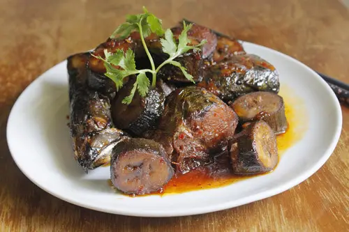 cá kho chuối xanh