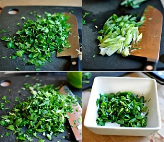 hành lá rau mùi thái nhỏ