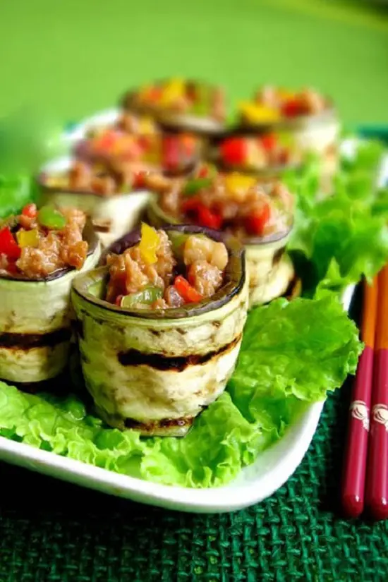cà tím cuộn thịt nướng thơm ngon hảo hạng