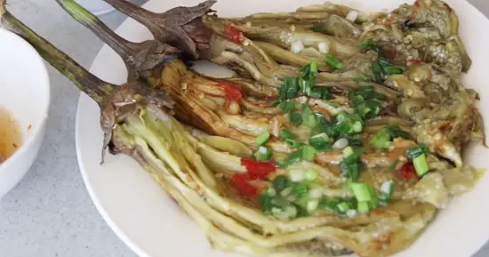 Cách làm cà tím nướng mỡ hành thơm ngon 9