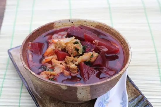 canh củ dền thơm ngon
