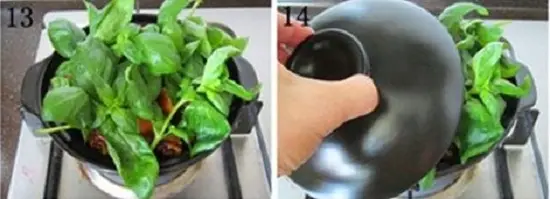 cánh gà om húng quế cách làm 3