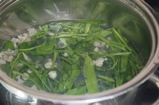 canh hến nấu rau muống nấu canh