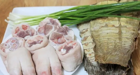 cách làm canh măng móng giò 1