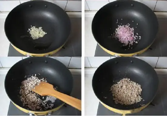 phi tỏi xào hành tây