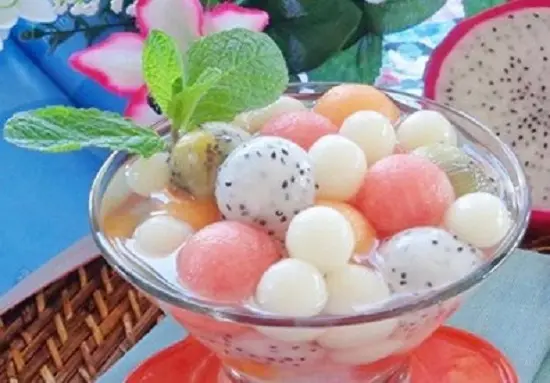 ăn chè với đá bào