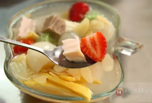 Cách làm chè khúc bạch trái cây đủ vị