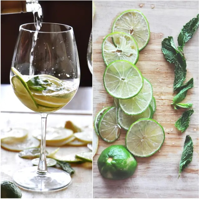Cach pha che cocktail sangria tu chanh va bac ha nhanh nhat 2
