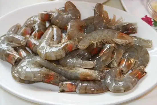 rửa sạch tôm