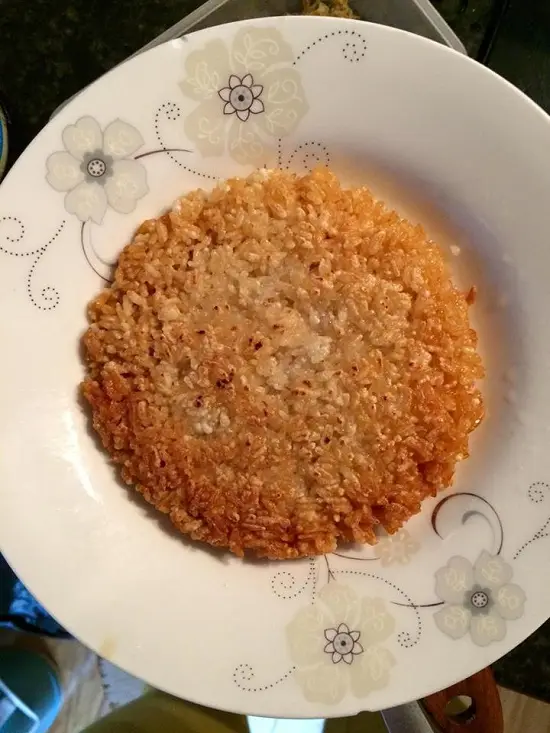 Cách làm cơm cháy chà bông mỡ hành 2