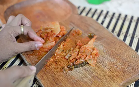 thái nhỏ kim chi