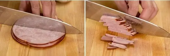 thịt xông khói thái nhỏ