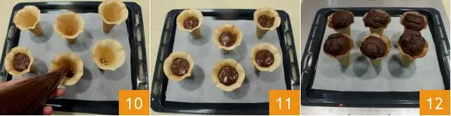 Cách làm cupcake ốc quế 6