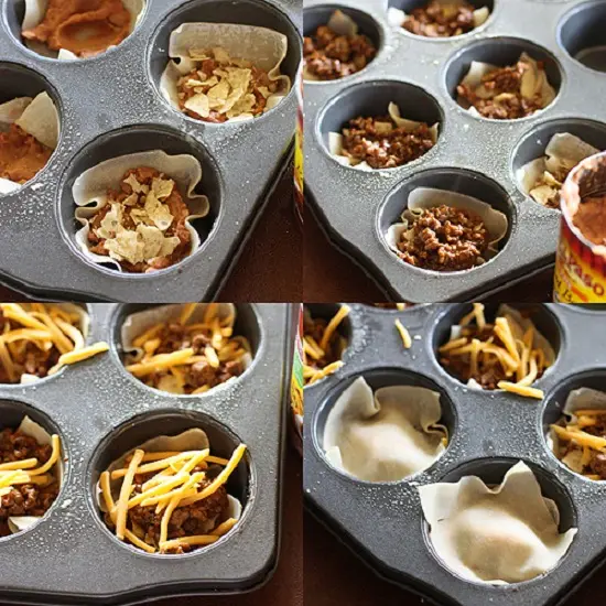 cách làm cupcake taco 3
