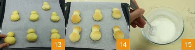 Cách làm donut người tuyết cho bé 6