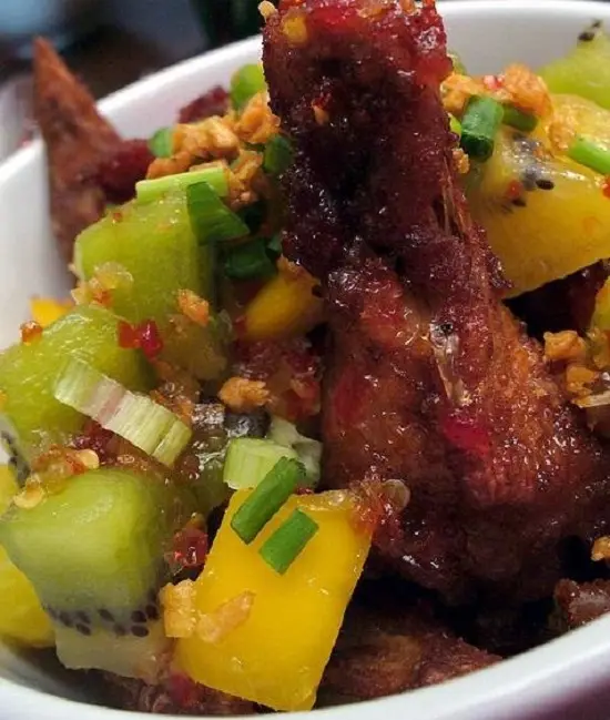 Cách làm gà rán sốt kiwi