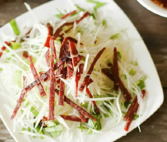 Các bước thực hiện món gỏi đu đủ bò khô 2