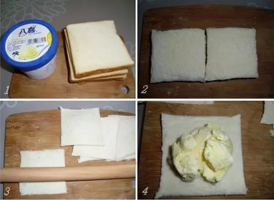 đổ kem vào bánh