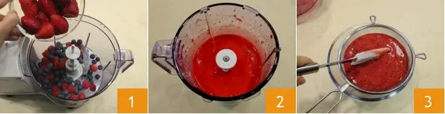 Cách làm kem hoa quả 2