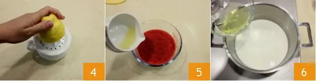 Cách làm kem hoa quả 3